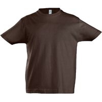 Футболка детская Imperial Kids шоколадно-коричневая, на рост 96-104 см (4 года)