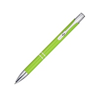 Шариковая ручка Moneta из переработанного алюминия (черные чернила) - Лайм