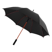 Зонт трость "Spark" полуавтомат 23", черный/красный