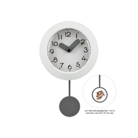 Фото товара Настенные часы с маятником "Pendulum", белый