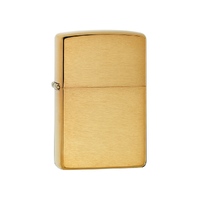 Фото товара Зажигалка ZIPPO с покрытием Brushed Brass, латунь/сталь, золотистая, матовая, 38x13x57 мм