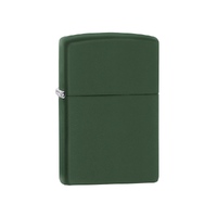 Зажигалка ZIPPO Classic с покрытием Green Matte, латунь/сталь, зелёная, матовая, 38x13x57 мм