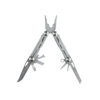 Фото товара Мультитул Stinger, 105x45 мм, 12 функций, сталь, серебристый, в комплекте нейлоновый чехол