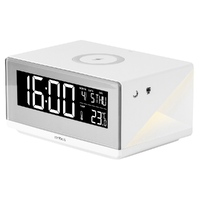 Фото товара Часы с беспроводным зарядным устройством Rombica Timebox 2, белый