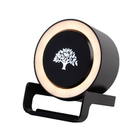Фото товара Bluetooth колонка-подставка "Smart Loud" с беспроводным (10W) зарядным устройством, лампой и подсветкой логотипа