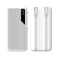 Фото товара Зарядное устройство "Connect" 10000 mAh со встроенными Type-C/Lightning кабелями