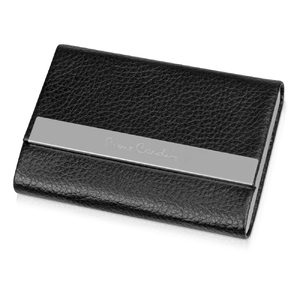 Визитница Pierre Cardin. Корпус - иск.кожа. Размер 9,5 х 6,6 х 1,4 см. Цвет - черный