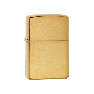 Зажигалка ZIPPO с покрытием Brushed Brass, латунь/сталь, золотистая, матовая, 38x13x57 мм